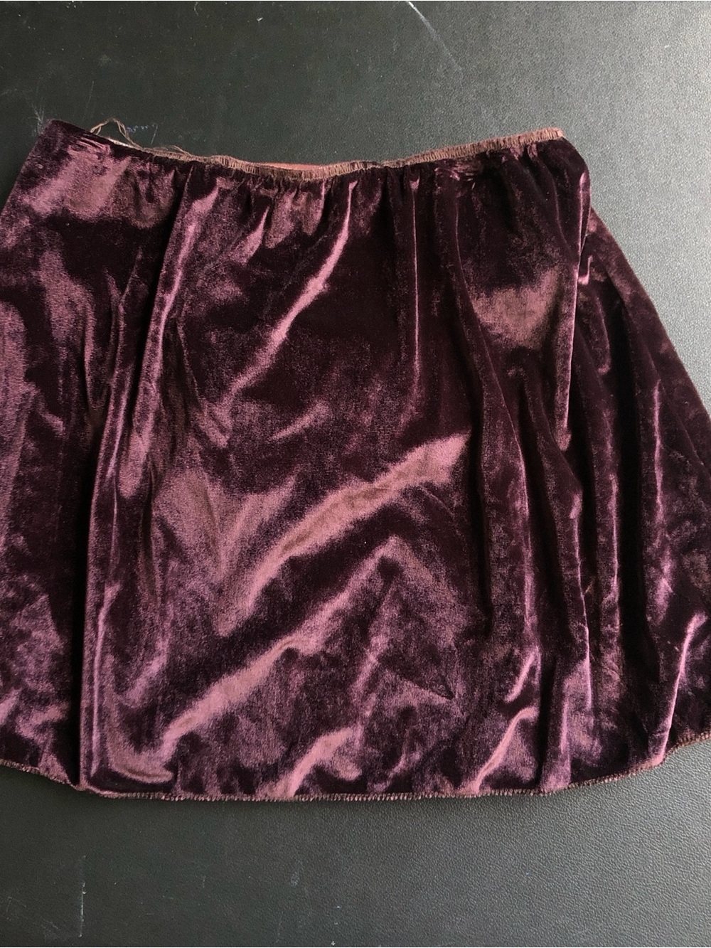Women's Velvet Mini Skirt with built in leotard bottoms